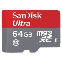 Карта памяти SanDisk 64GB microSDXC C10 UHS-I R80MB/s Ultra + SD