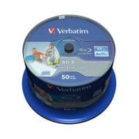 Диск BD Verbatim 25Gb 6x Cacke 50шт Wide Inkjet Printable SL Datalife (43812)
