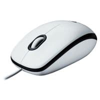 Мишка Logitech M100, USB, біла