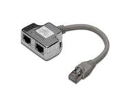 Розгалужувач DIGITUS витой пары, STP, cat.5e, 1x2RJ-45 (DN-93904)