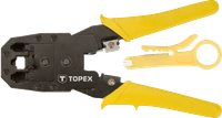 Інструмент Topex для обтиску наконечників 4P, 6P, 8P (32D409)