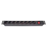 Силовий блок ESERVER 19 "8 розеток, викл., Алюміній PDU 220В, 16А (WT-2261A-GER-8WAY)