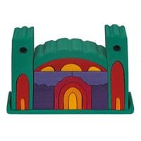 Конструктор Nic дерев'яний Усі в замку зелений NIC523269