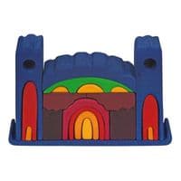 Конструктор Nic деревянный Все в замке синий NIC523268