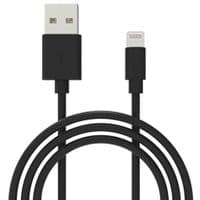 Дата кабель Grand-X USB - Lightning, Cu, 2.1А, Black, 1m (PL01B)