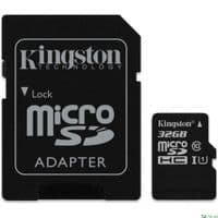 Карта памяти Kingston 32GB microSDHC C10 UHS-I R80MB/s + SD адаптер