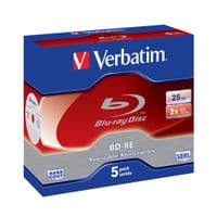 Диск BD Verbatim 25Gb 2x Jewel 5шт Hard Coat (43615)