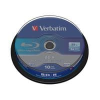 Диск BD-R Verbatim 25Gb 6x Cacke 10шт (43742)