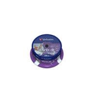 Диск DVD+R Verbatim 4.7Gb 16X CakeBox 25шт Silver (43500)