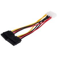 Кабель питания Atcom Molex to 2 Sata 0.2m (16148)