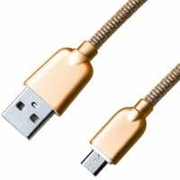 Дата кабель Grand-X USB - micro USB, 1.5A, Gold, 1m (MM02G)