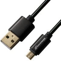 Дата кабель Grand-X USB - micro USB, Cu, 2.1A, Black, 1m (MM-01B)