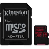 Карта памяти Kingston 128GB microSDXC C10 UHS-I U3 R100/W80MB/s + SD