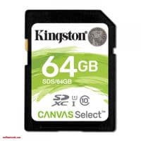 Карта памяти Kingston 64GB SDXC C10 UHS-I R80MB/s
