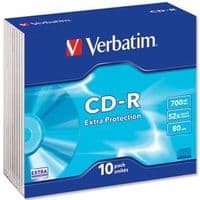 Диск Verbatim CD-R 700MB 52X EXTRA PROTECTION PURFACE (SC-10 шт)