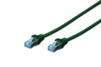 Патч-корд DIGITUS cat.5e,SF-UTP,0.5м,AWG 26/7, зеленого цвета