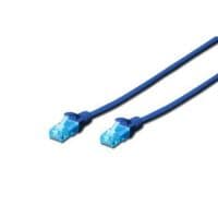 Патч-корд DIGITUS CCA CAT 5e UTP, 0.5м, AWG 26/7, PVC, синий