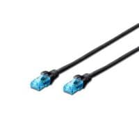 Патч-корд DIGITUS CCA CAT 5e UTP, 0.5м, AWG 26/7, PVC, черный