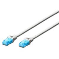 Патч-корд DIGITUS CCA CAT 5e UTP, 1м, AWG 26/7, PVC, белый