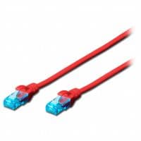Патч-корд DIGITUS CCA CAT 5e UTP, 1м, AWG 26/7, PVC, красный