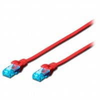 Патч-корд DIGITUS CCA CAT 5e UTP, 3м, AWG 26/7, PVC, красный