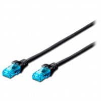 Патч-корд DIGITUS CCA CAT 5e UTP, 5м, AWG 26/7, PVC, черный