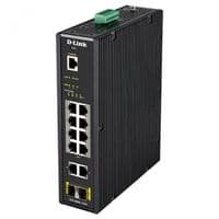 Промышленный коммутатор D-Link DIS-200G-12PS 10x1GE c PoE, 2xSFP, PoE-бюджет 240 Вт, L2