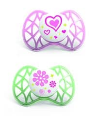 Пустушка ортодонтична Nuvita Air 6м+ 2шт. для дівчинки NV7080 Pink