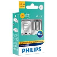 Лампа автомобільна світлодіодна Philips PY21W Yellow+smartCanbus  Ultinon 12V, 2шт/блистер