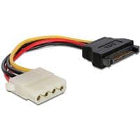 Кабель питания Molex to SATA power 0.15m Cablexpert (CC-SATA-PS-M)