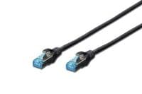 Патч-корд DIGITUS 2м, cat.5e, SF-UTP, AWG 26/7, black (DK-1531-020/BL)