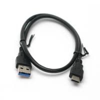Дата кабель PowerPlant USB 3.0 AM – Type C 0,5m (KD00AS1253)