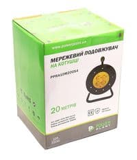 Мережевий подовжувач PowerPlant на катушке 20 м, 4 розетки (JY-2002/20) (PPRA10M200S4)