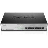 Комутатор D-Link DGS-1008MP 8xGE PoE, 140W, Rackmount, Некерований