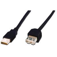 Дата кабель USB 2.0 AM/AF 3.0m DIGITUS (AK-300200-030-S)