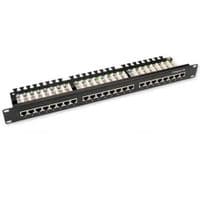 Патч-панель 19" 24 порта UTP 0.5U cat.5e с менеджментом кабеля Hypernet (PP-UTP24-WMR-05U)
