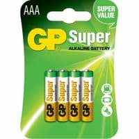 Батарейка GP AAA LR3 Super Alcaline * 4 (GP24A-2UE4 / GP24APCRC-2UE4)