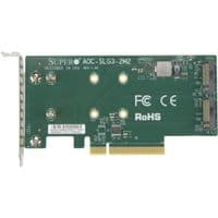 Переходная плата SERVER ACC NVME AOC CARD/AOC-SLG3-2M2-O SUPERMICRO