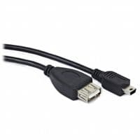 Дата кабель USB 2.0 AF to mini-B 5P OTG 0.5m PowerPlant (KD00AS1235)