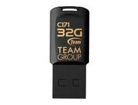 USB флеш накопичувач Team 32GB C171 Black USB 2.0 (TC17132GB01)