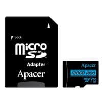 Карта памяти APACER microSDXC 128GB UHS-I U3 V30 +ad (R100MB/s)