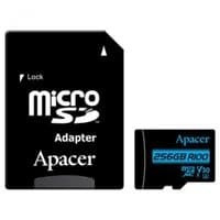 Карта памяти APACER microSDXC 256GB UHS-I U3 V30 +ad (R100MB/s)