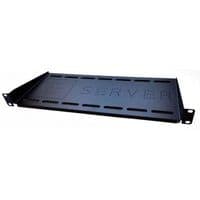 Полка 19" ESERVER 1U глуб. 250мм, консольная, черный (PK-1U-250-B)