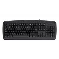 Клавіатура A4 KB-720 , USB, чорна, 107 key, w - Ukr. keys, ergonomic
