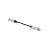 Адаптер PowerPlant Lightning-Jack 3.5мм, 0.1м Silver (CA910366)