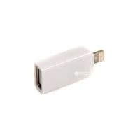 Переходник PowerPlant OTG USB2.0-Lightning, White (CA910403)