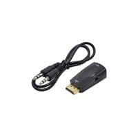 Адаптер STLab HDMI male (PC/laptop) - VGA F(Monitor) для подкл. PS3/PS4, аудио-кабель в компл. (U-991 black)