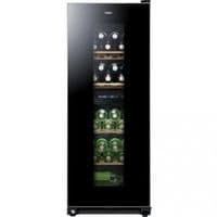 Винотека Haier WS46GDBE 127 см/46 пляшок/А/2 темп.зони/температура 6-18 С/Led-дисплей /5 поличок/чорний
