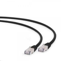 Патч корд PP6A-LSZHCU-BK-0.25M, S/FTP, литий, 50u" штекер с защелкой, 0,25 м, чорний