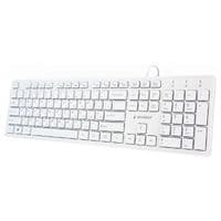 Клавиатура тонкая Gembird KB-MCH-03-W-RU белый